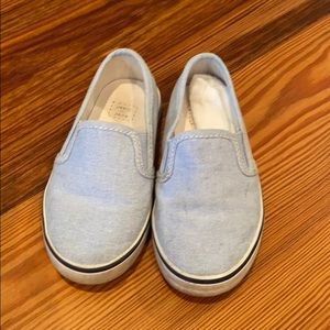 Janie and Jack chambray slip on sneakers size 8
